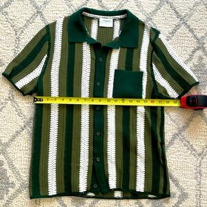 Percival crochet button down shirt